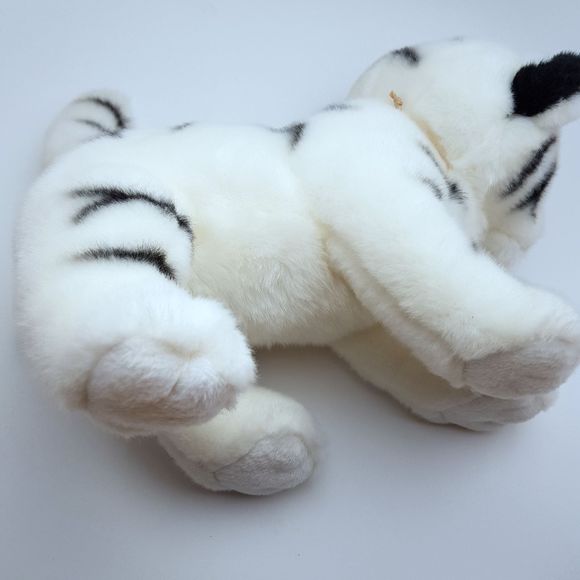 White Tiger Stuffed Aurora Babies 11" Plush Teo Panthera tigris New With Tags - Picture 8 of 11